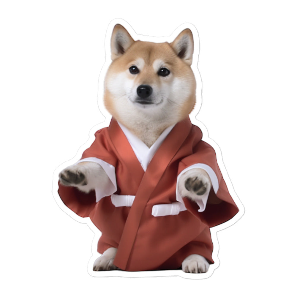 Shiba Inu Pharmacist Sticker - Stickerfy.ai