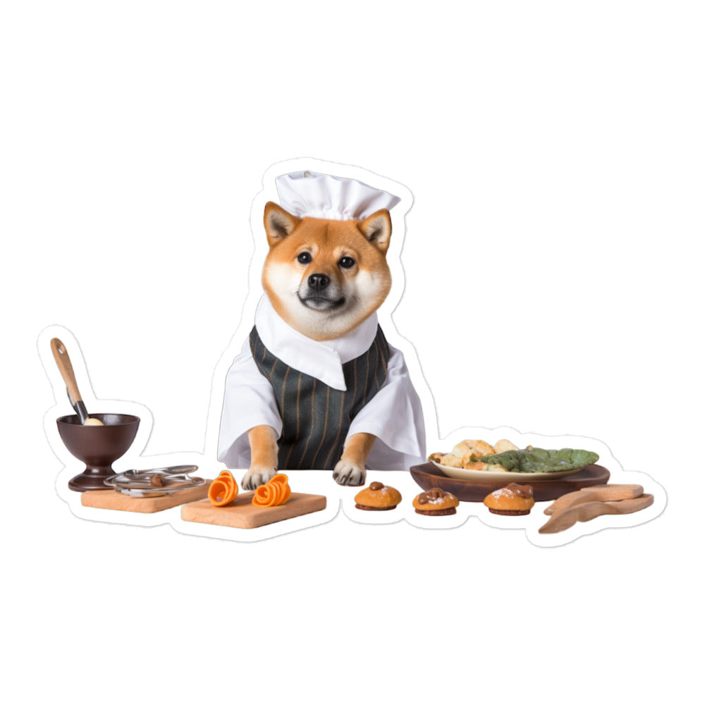 Shiba Inu Chef Sticker - Stickerfy.ai