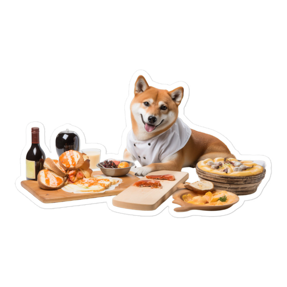 Shiba Inu Chef Sticker - Stickerfy.ai