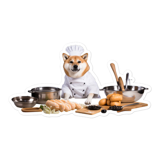 Shiba Inu Chef Sticker - Stickerfy.ai