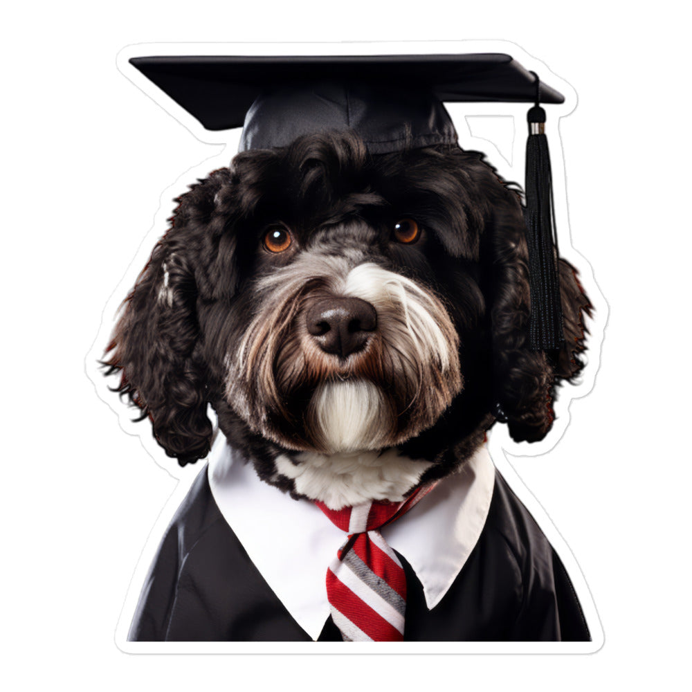 Portuguese Water Student Sticker - Stickerfy.ai