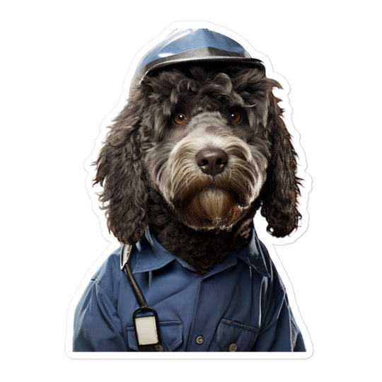 Portuguese Water Janitor Sticker - Stickerfy.ai