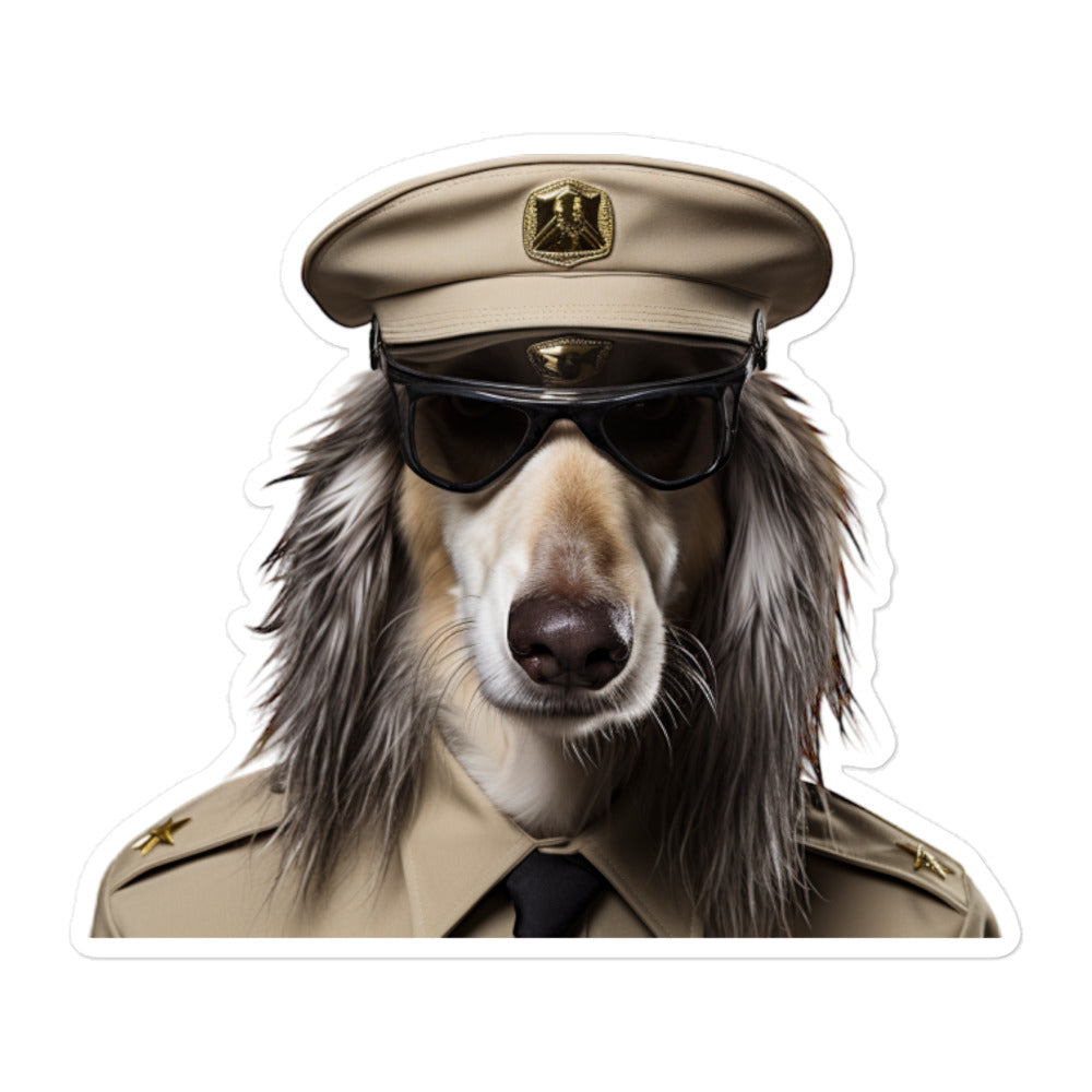 Saluki Security Officer Sticker - Stickerfy.ai