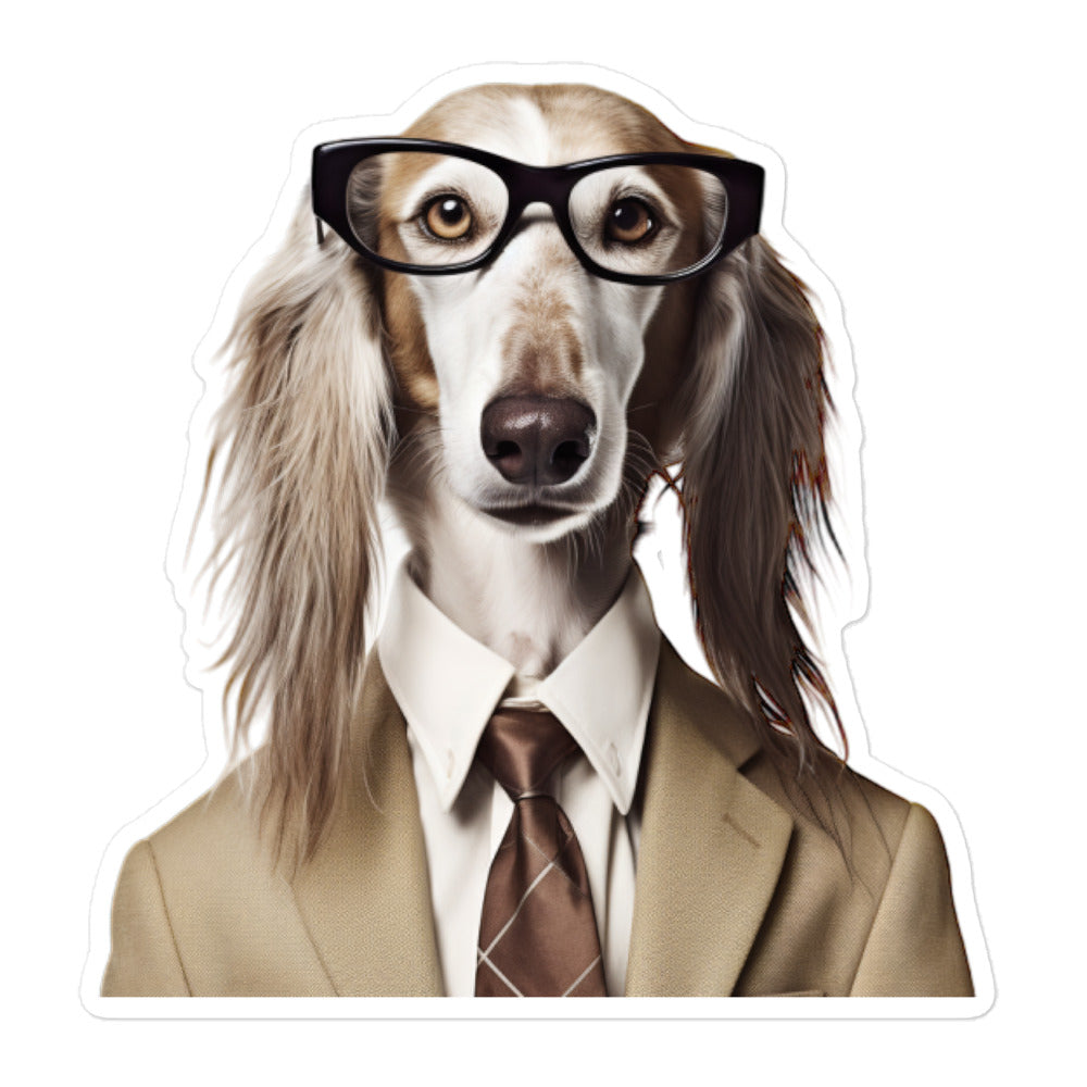 Saluki Sales Consultant Sticker - Stickerfy.ai