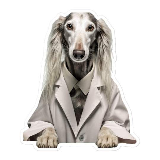 Saluki Pharmacist Sticker - Stickerfy.ai