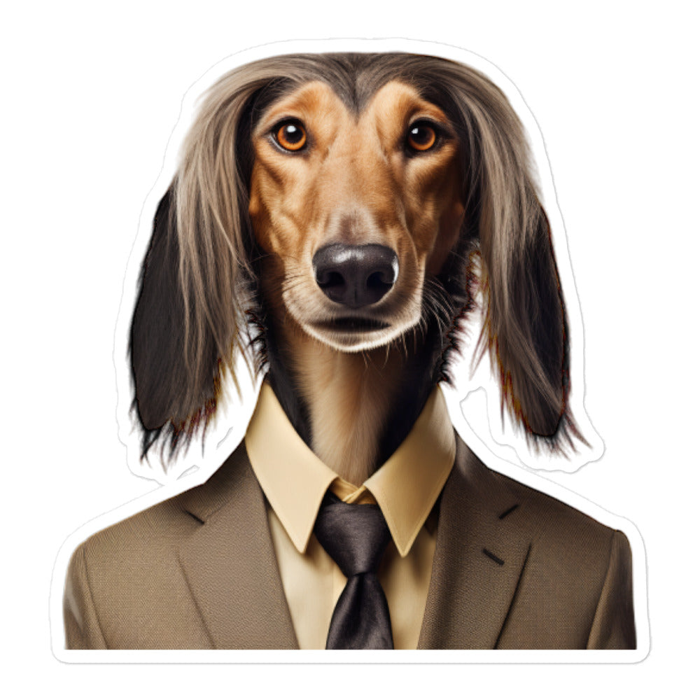 Saluki Sales Consultant Sticker - Stickerfy.ai