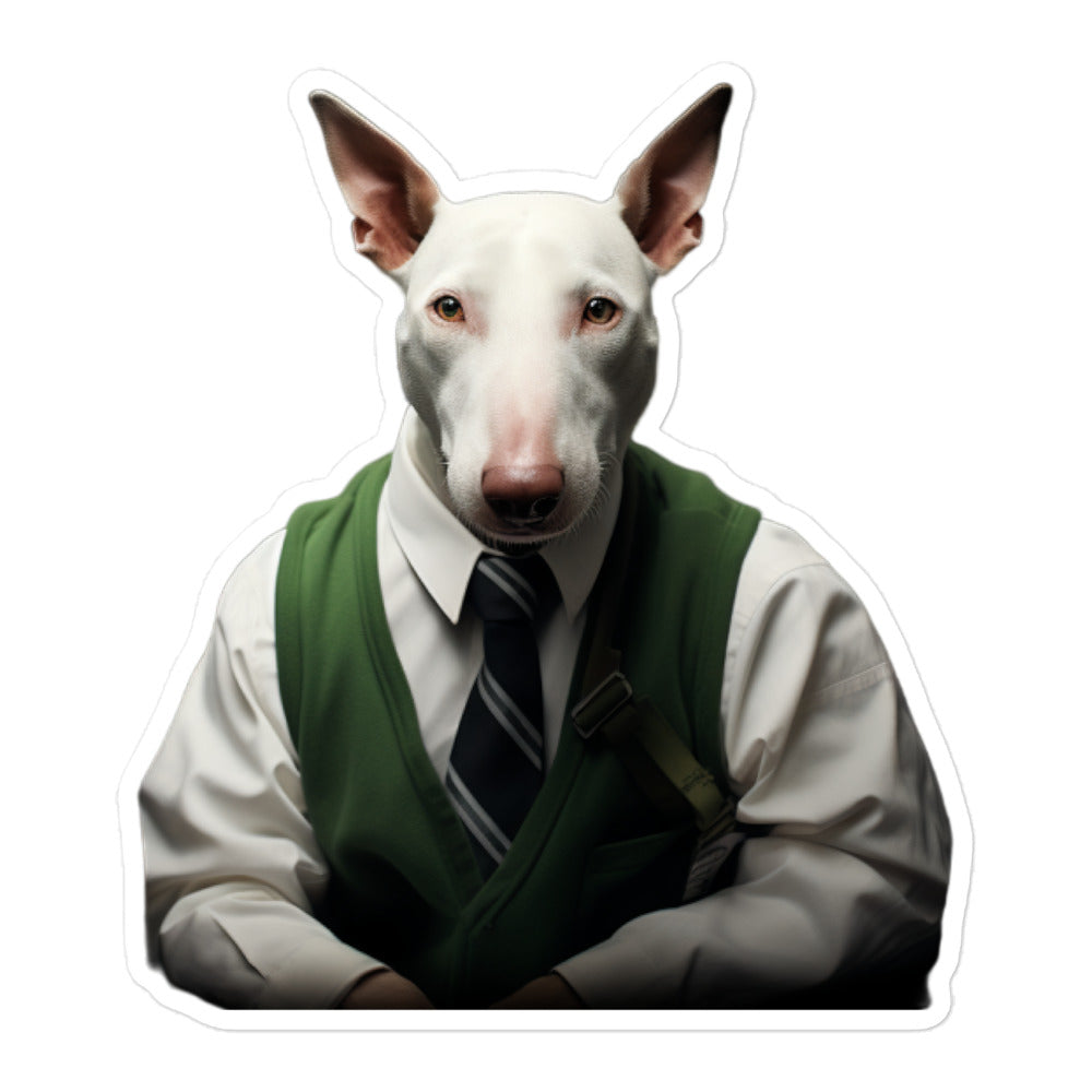 Bull Terrier Transit Operator Sticker - Stickerfy.ai