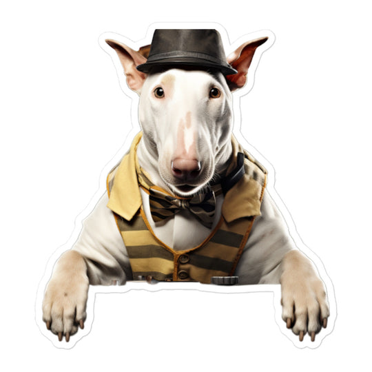 Bull Terrier Transit Operator Sticker - Stickerfy.ai