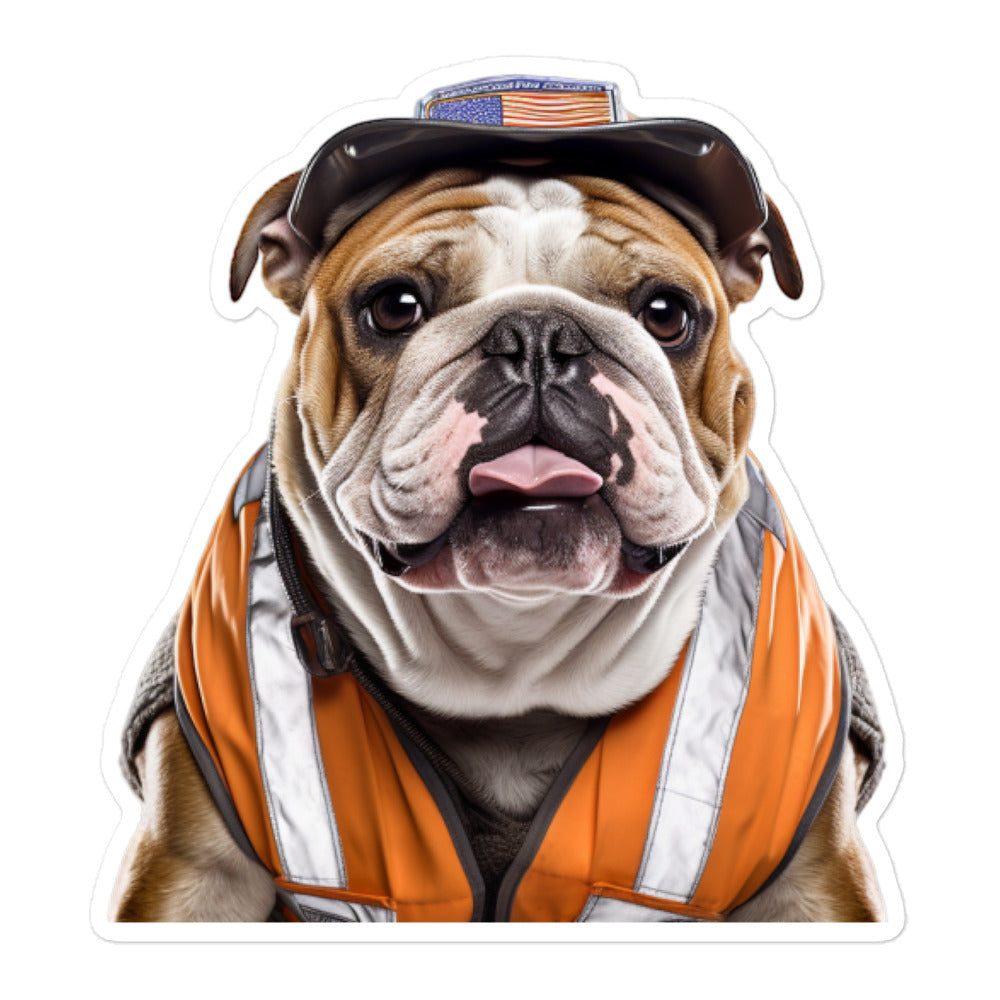 Bulldog Transit Operator Sticker - Stickerfy.ai