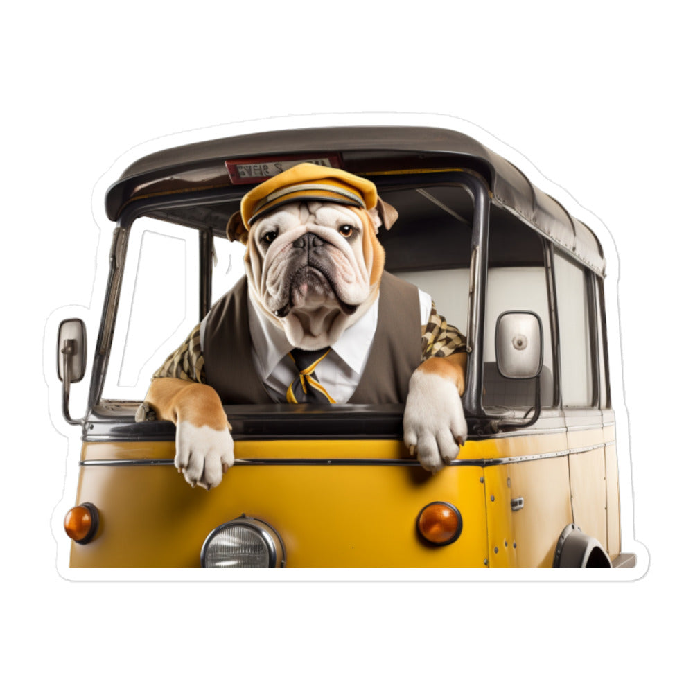 Bulldog Transit Operator Sticker - Stickerfy.ai