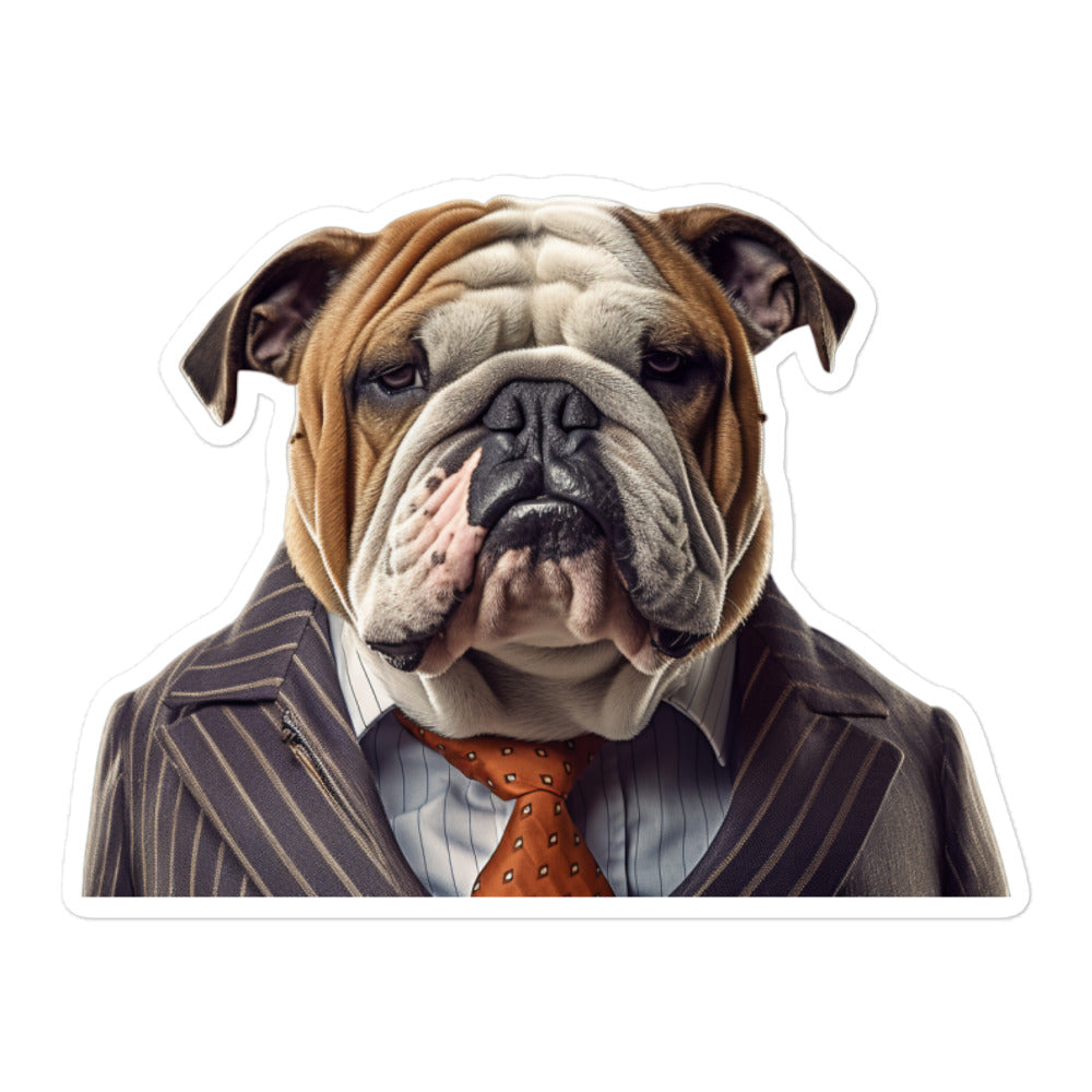 Bulldog Sales Consultant Sticker - Stickerfy.ai