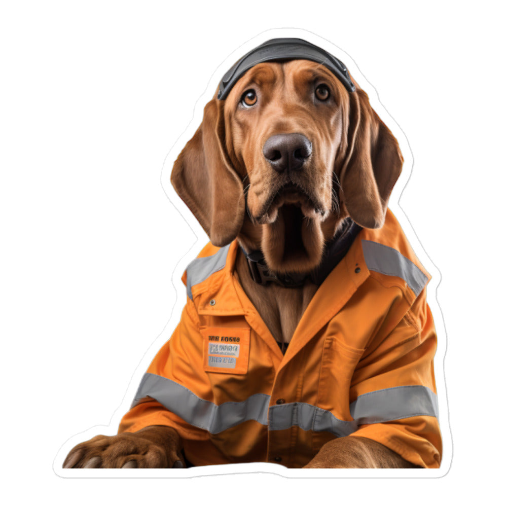 Bloodhound Transit Operator Sticker - Stickerfy.ai