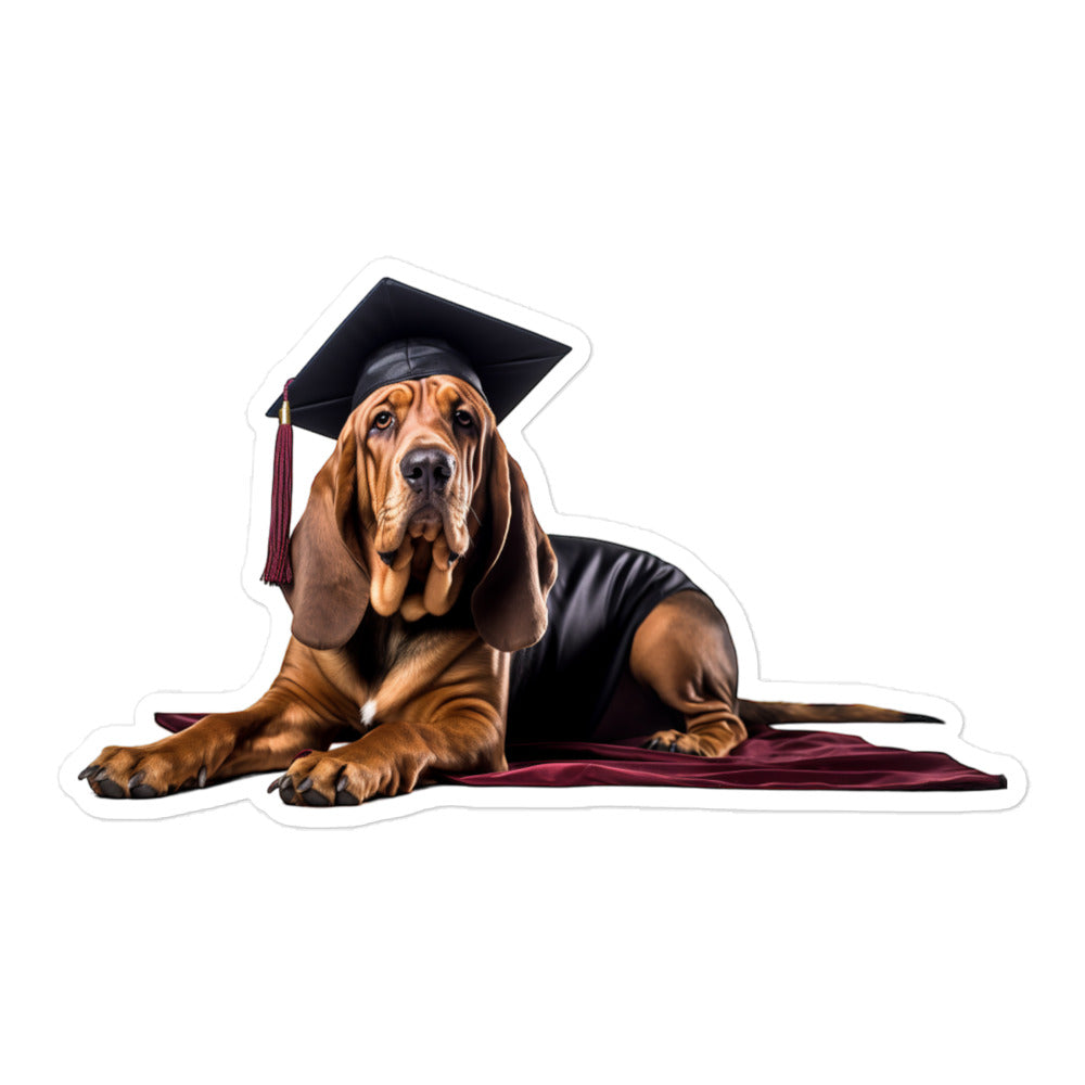 Bloodhound Student Sticker - Stickerfy.ai