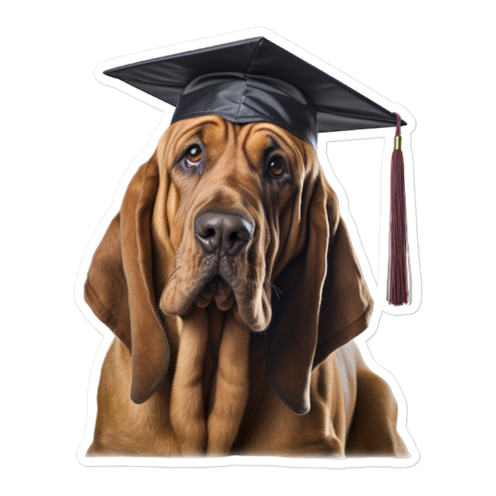 Bloodhound Student Sticker - Stickerfy.ai
