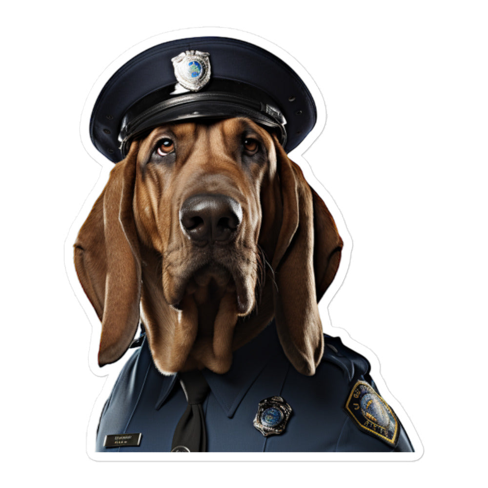 Bloodhound Security Officer Sticker - Stickerfy.ai