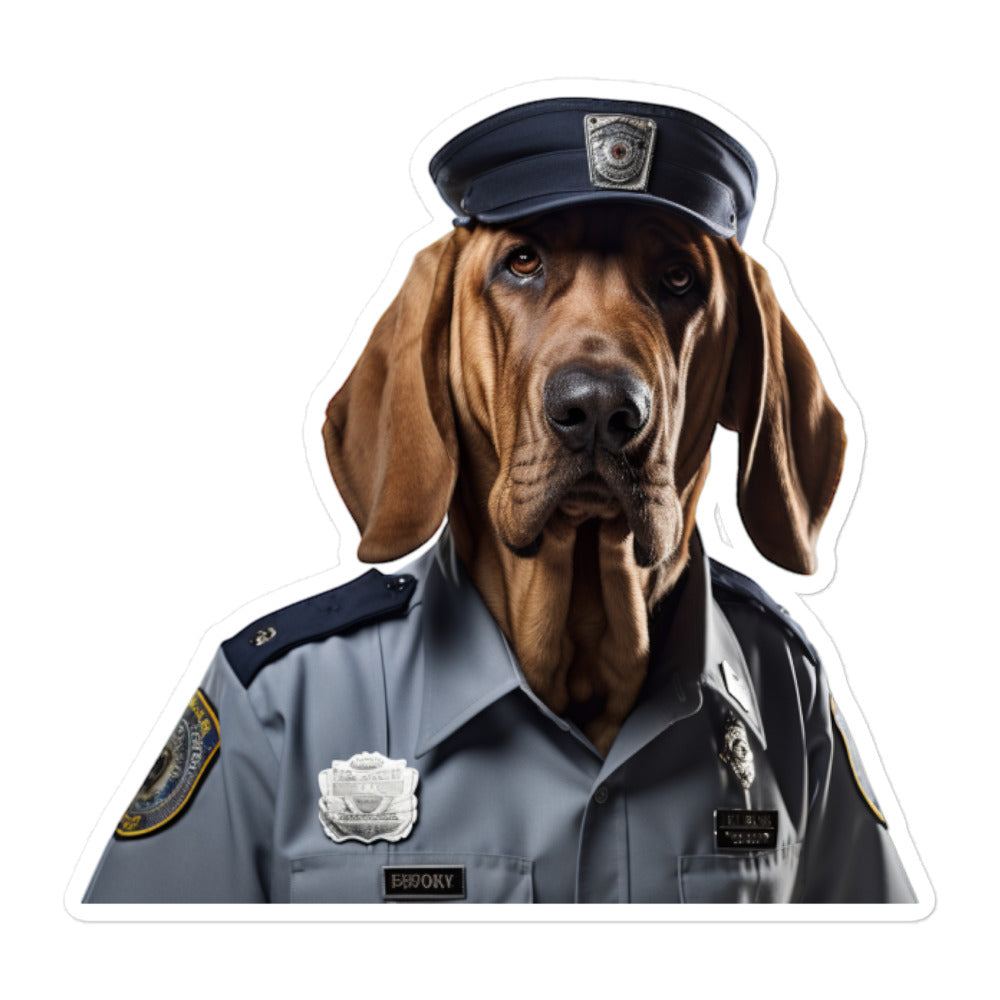 Bloodhound Security Officer Sticker - Stickerfy.ai