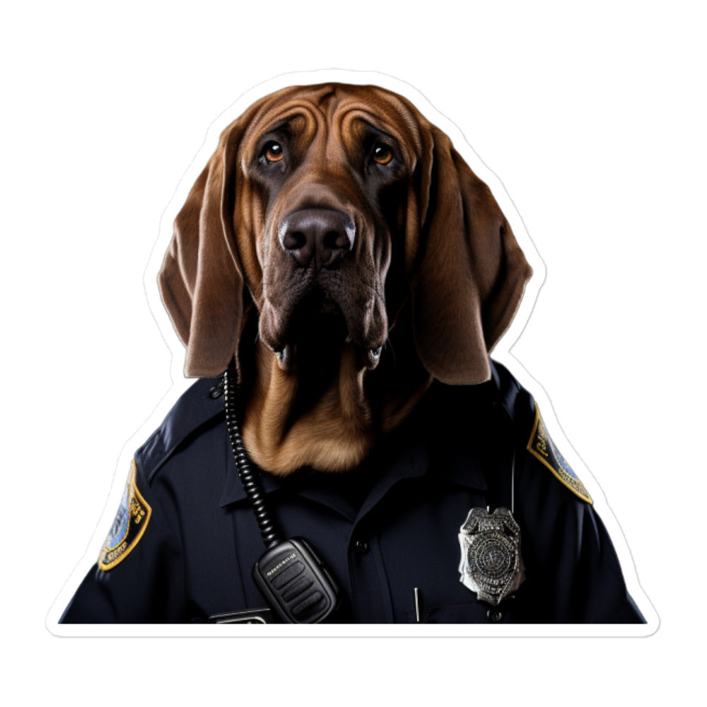 Bloodhound Security Officer Sticker - Stickerfy.ai
