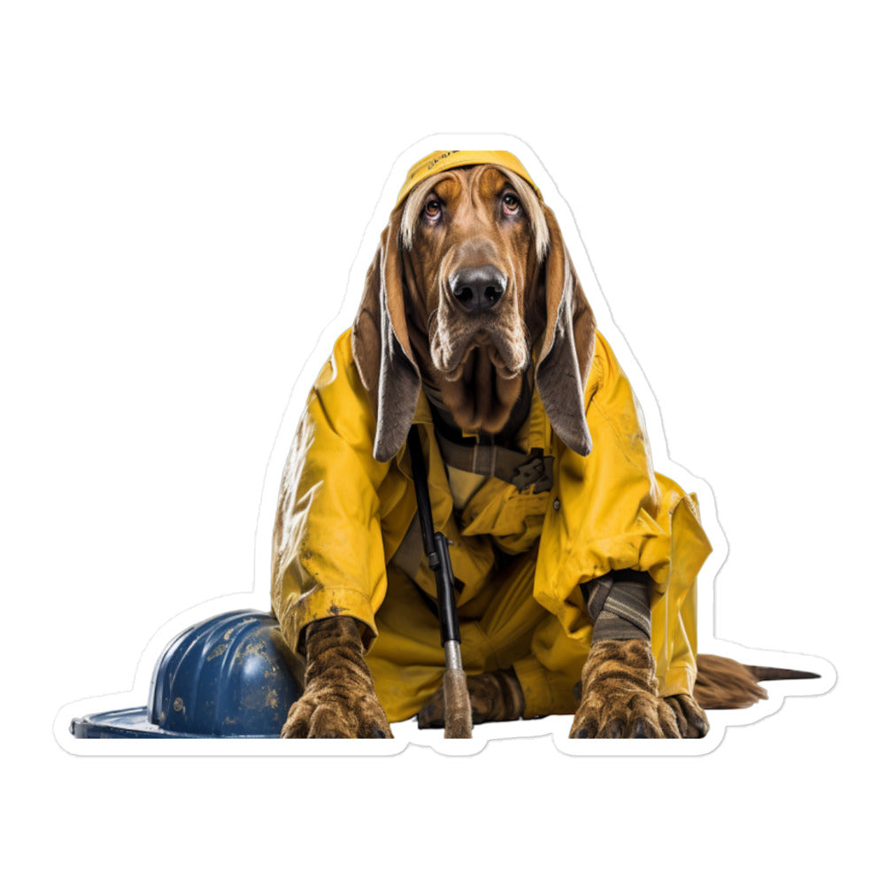 Bloodhound Janitor Sticker - Stickerfy.ai