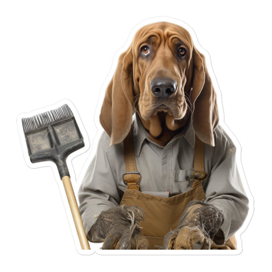 Bloodhound Janitor Sticker - Stickerfy.ai