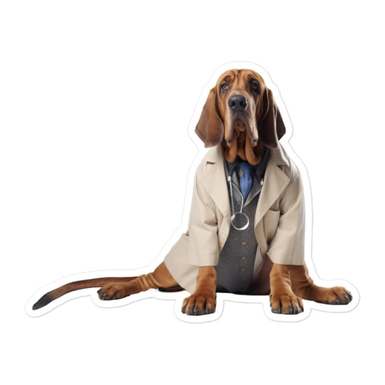 Bloodhound Doctor Sticker - Stickerfy.ai