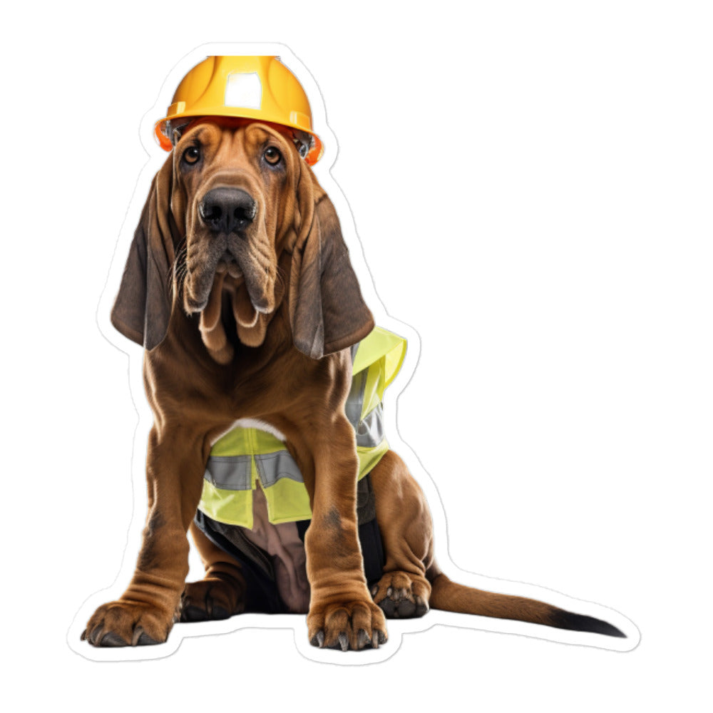 Bloodhound Contractor Sticker - Stickerfy.ai