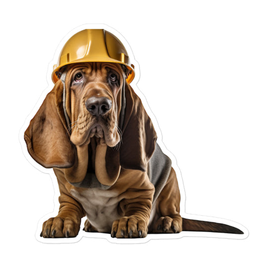 Bloodhound Contractor Sticker - Stickerfy.ai