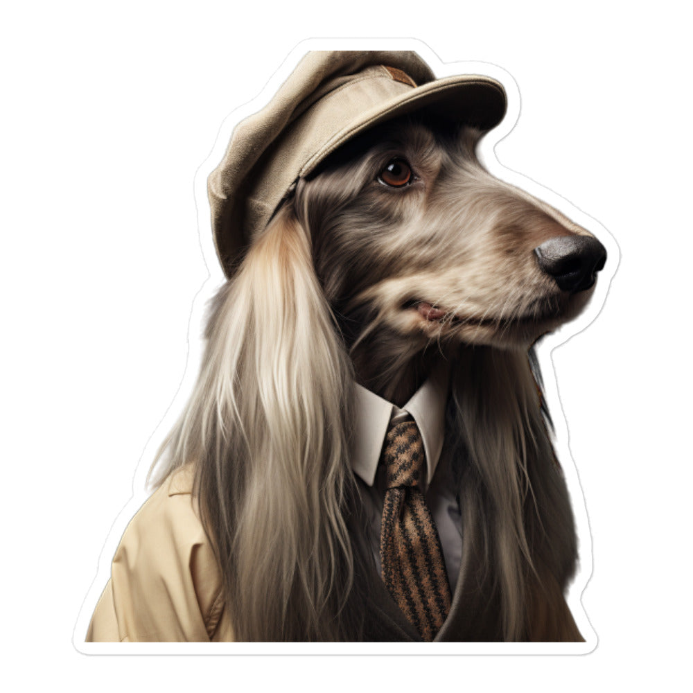 Afghan Hound Transit Operator Sticker - Stickerfy.ai