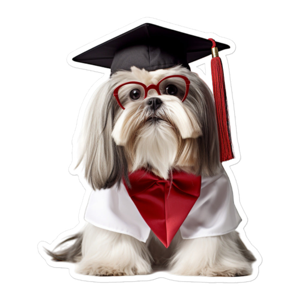 Lhasa Apso Student Sticker - Stickerfy.ai