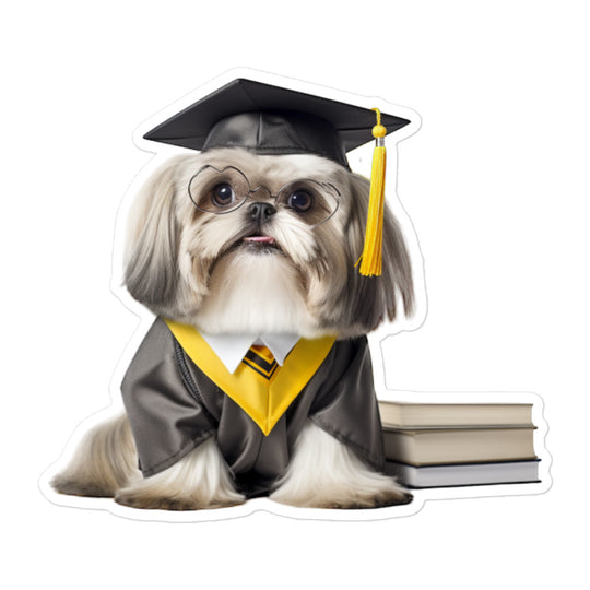 Lhasa Apso Student Sticker - Stickerfy.ai