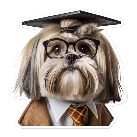 Lhasa Apso Student Sticker - Stickerfy.ai