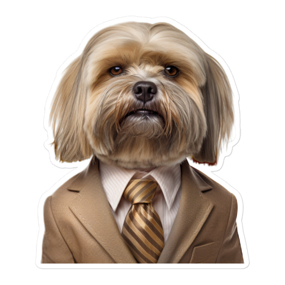 Lhasa Apso Sales Consultant Sticker - Stickerfy.ai