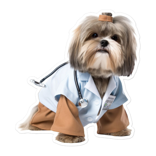 Lhasa Apso Doctor Sticker - Stickerfy.ai