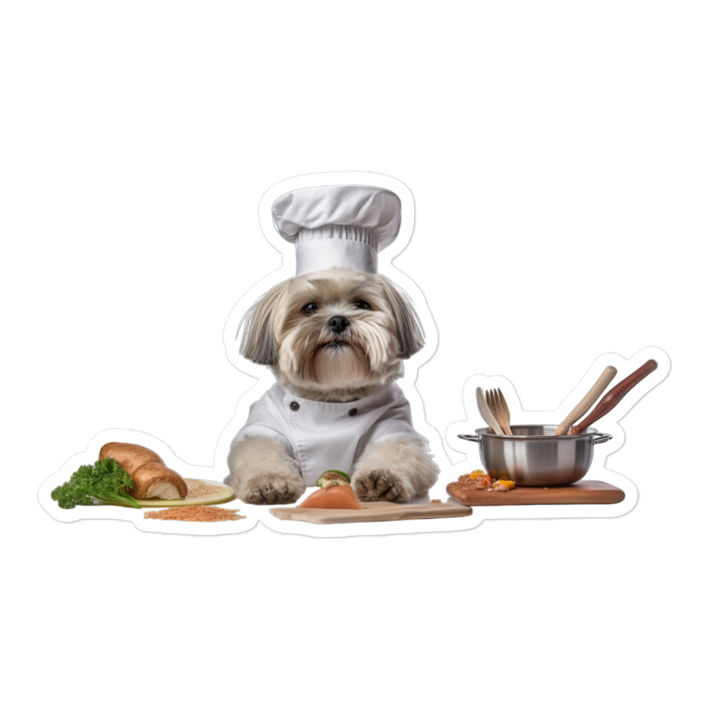 Lhasa Apso Chef Sticker - Stickerfy.ai
