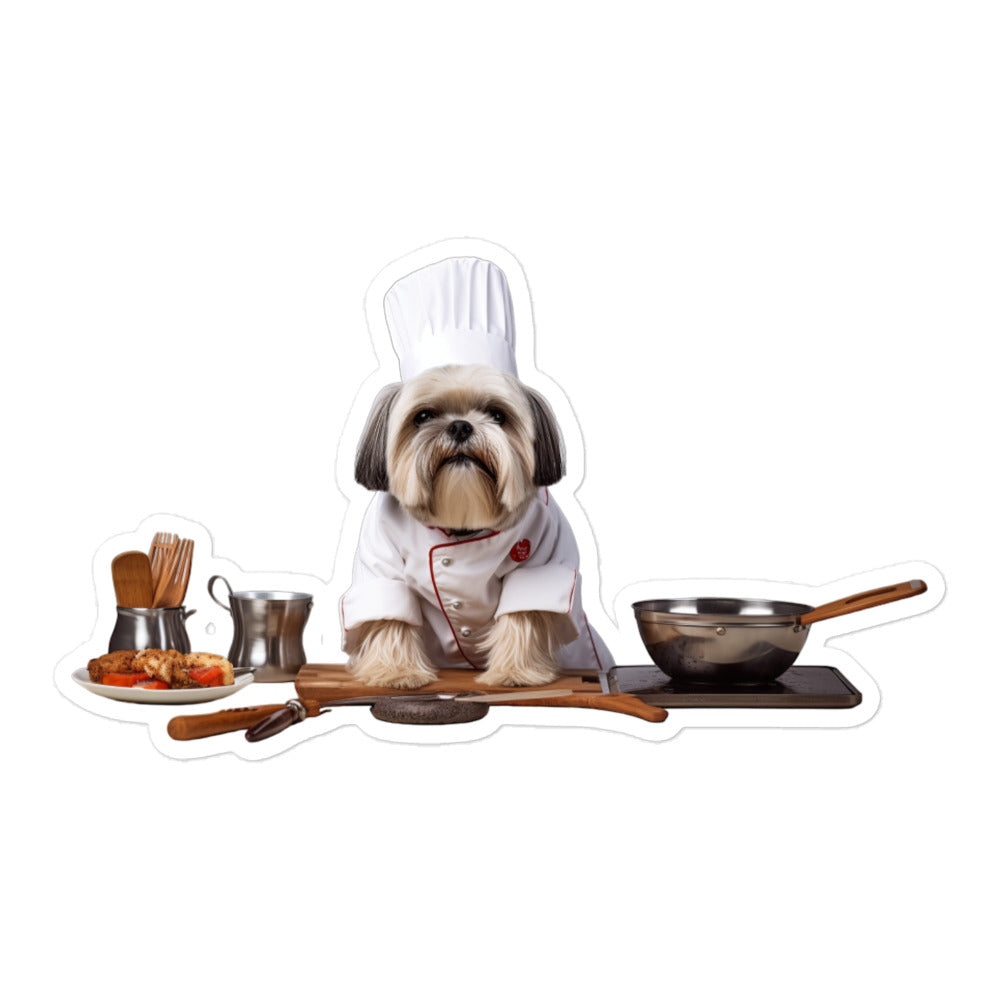 Lhasa Apso Chef Sticker - Stickerfy.ai