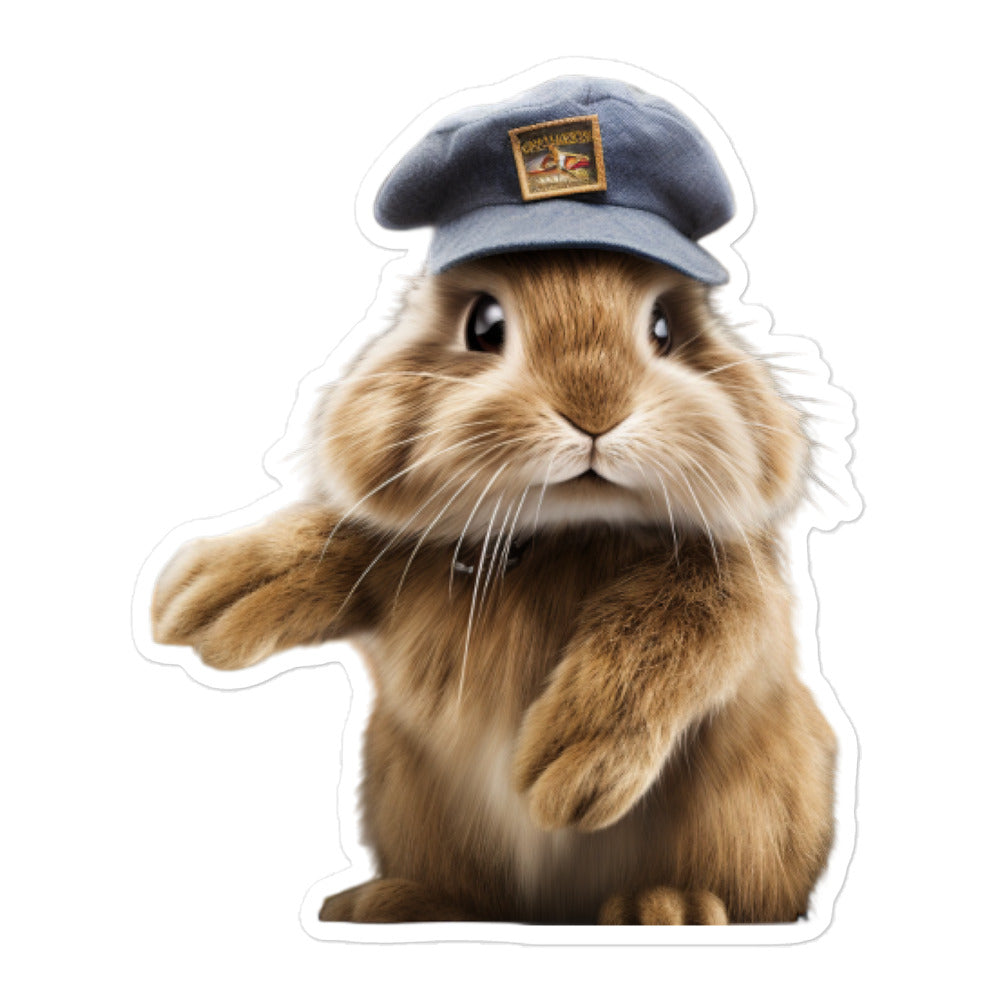 Jersey Wooly Transit Operator Bunny Sticker - Stickerfy.ai