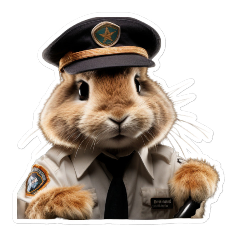 Jersey Wooly Transit Operator Bunny Sticker - Stickerfy.ai