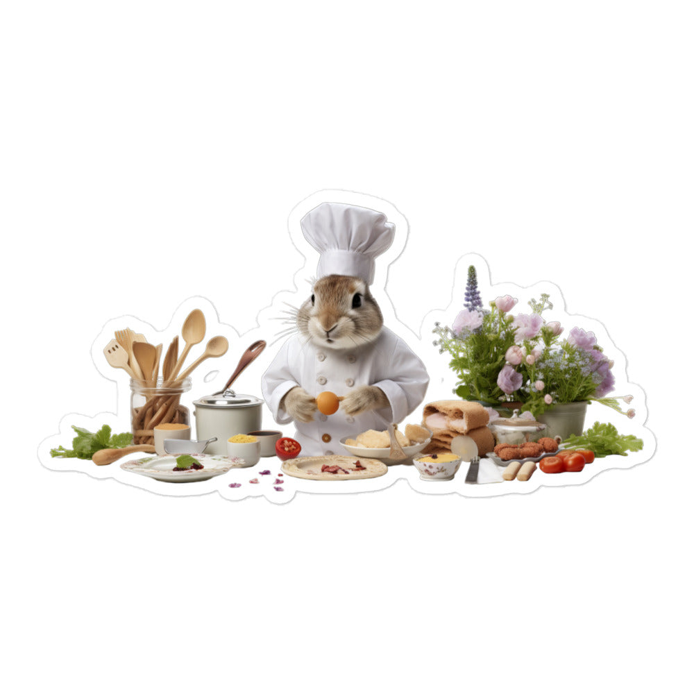 Britannia Petite Chef Bunny Sticker - Stickerfy.ai