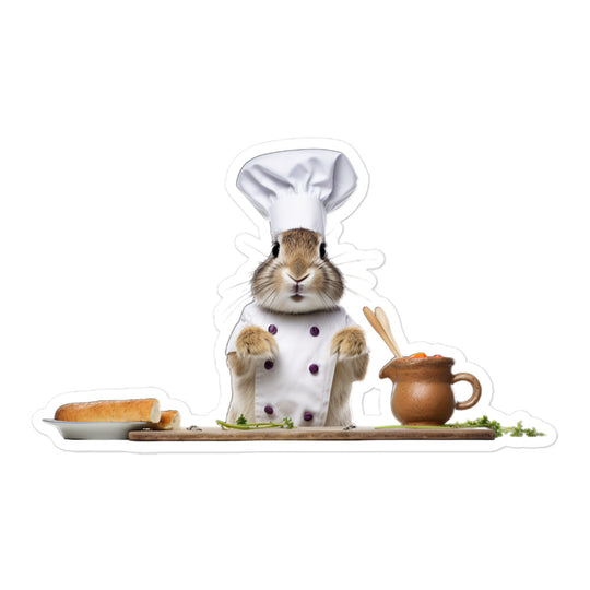 Britannia Petite Chef Bunny Sticker - Stickerfy.ai