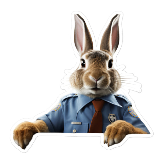 American Transit Operator Bunny Sticker - Stickerfy.ai