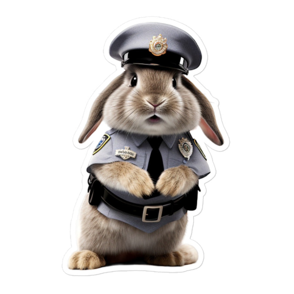 American Security Officer Bunny Sticker - Stickerfy.ai