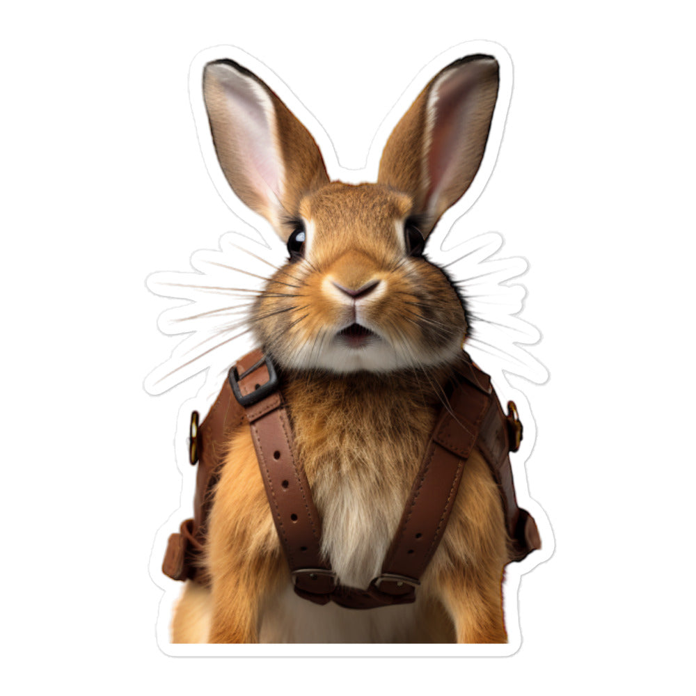 American Contractor Bunny Sticker - Stickerfy.ai