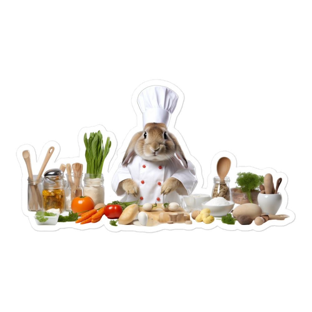 American Chef Bunny Sticker - Stickerfy.ai
