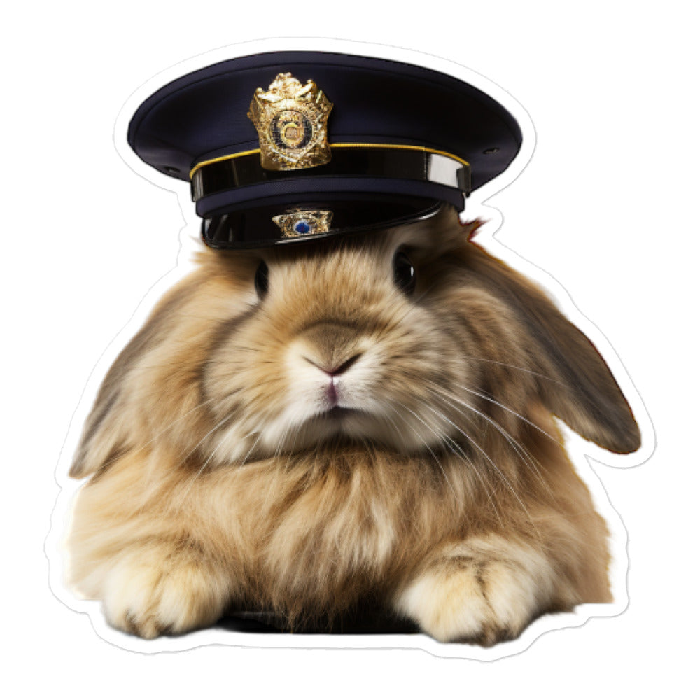 American Fuzzy Lop Transit Operator Bunny Sticker - Stickerfy.ai