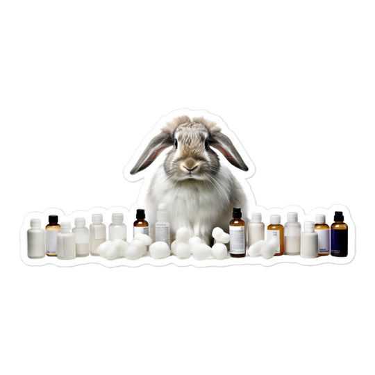 American Fuzzy Lop Knowledgeable Pharmacist Bunny Sticker - Stickerfy.ai