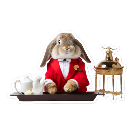 American Fuzzy Lop Welcoming Hotel Bunny Sticker - Stickerfy.ai