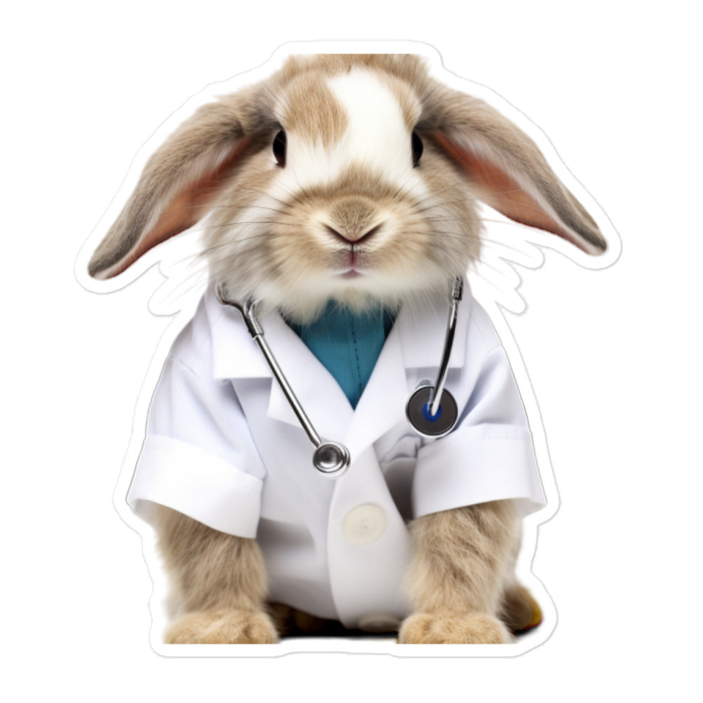 American Fuzzy Lop Compassionate Doctor Bunny Sticker - Stickerfy.ai