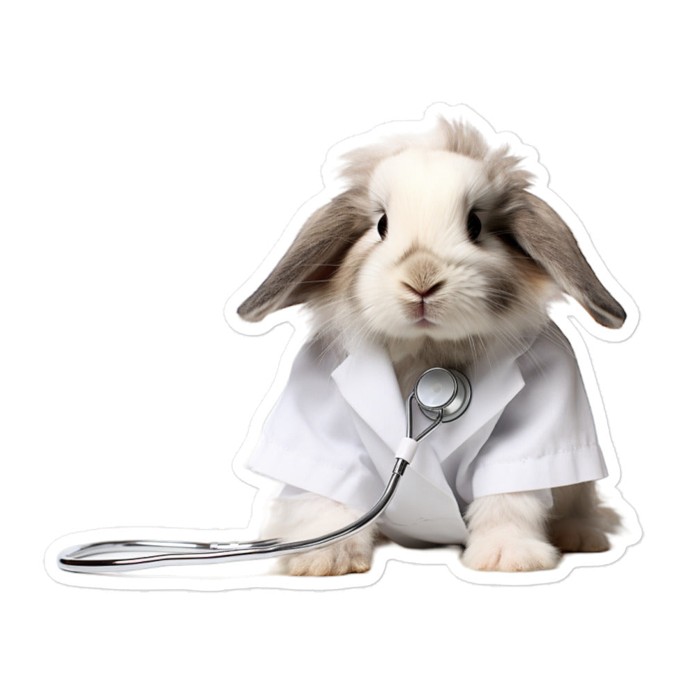 American Fuzzy Lop Compassionate Doctor Bunny Sticker - Stickerfy.ai