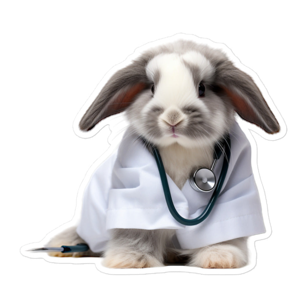 American Fuzzy Lop Compassionate Doctor Bunny Sticker - Stickerfy.ai