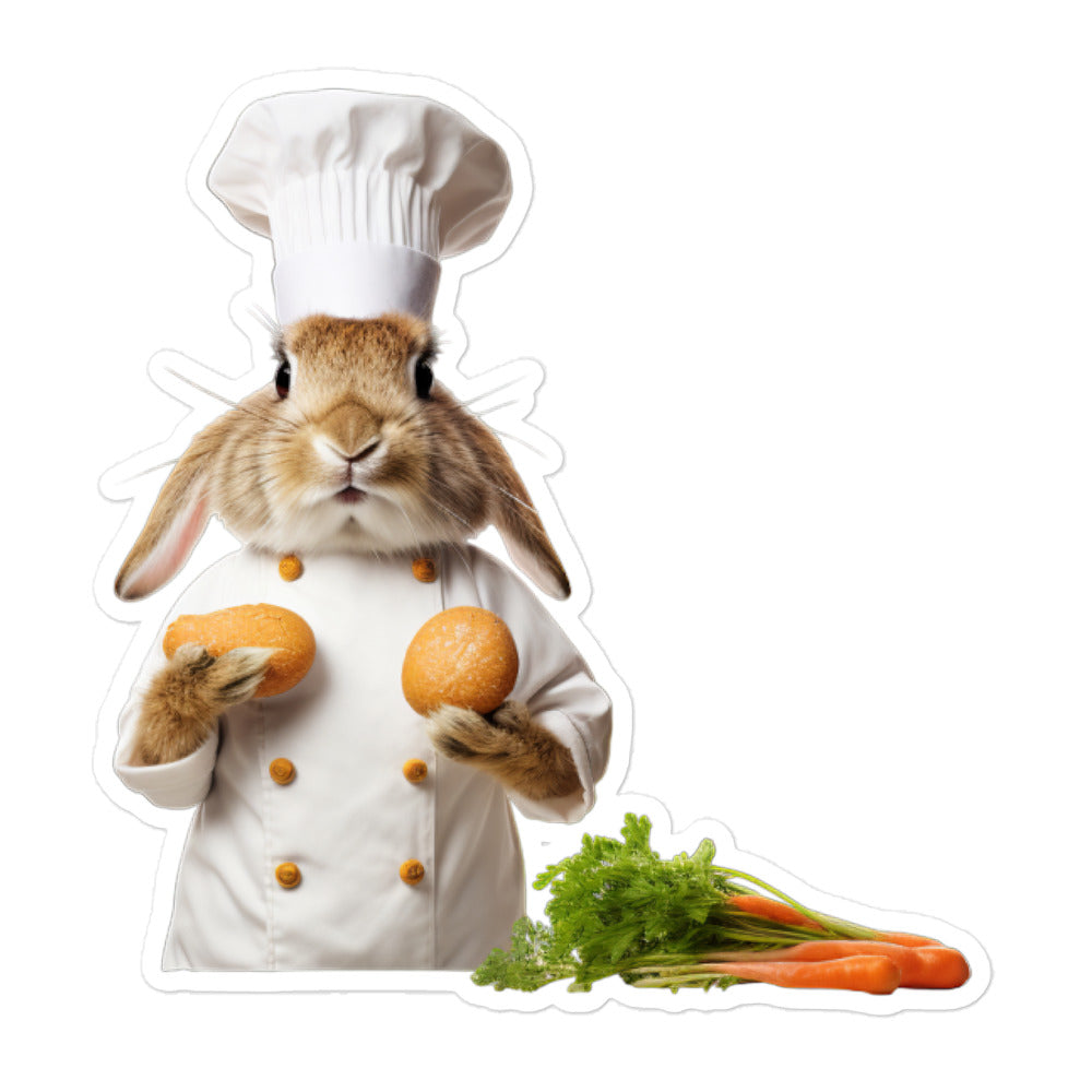 American Fuzzy Lop Chef Bunny Sticker - Stickerfy.ai