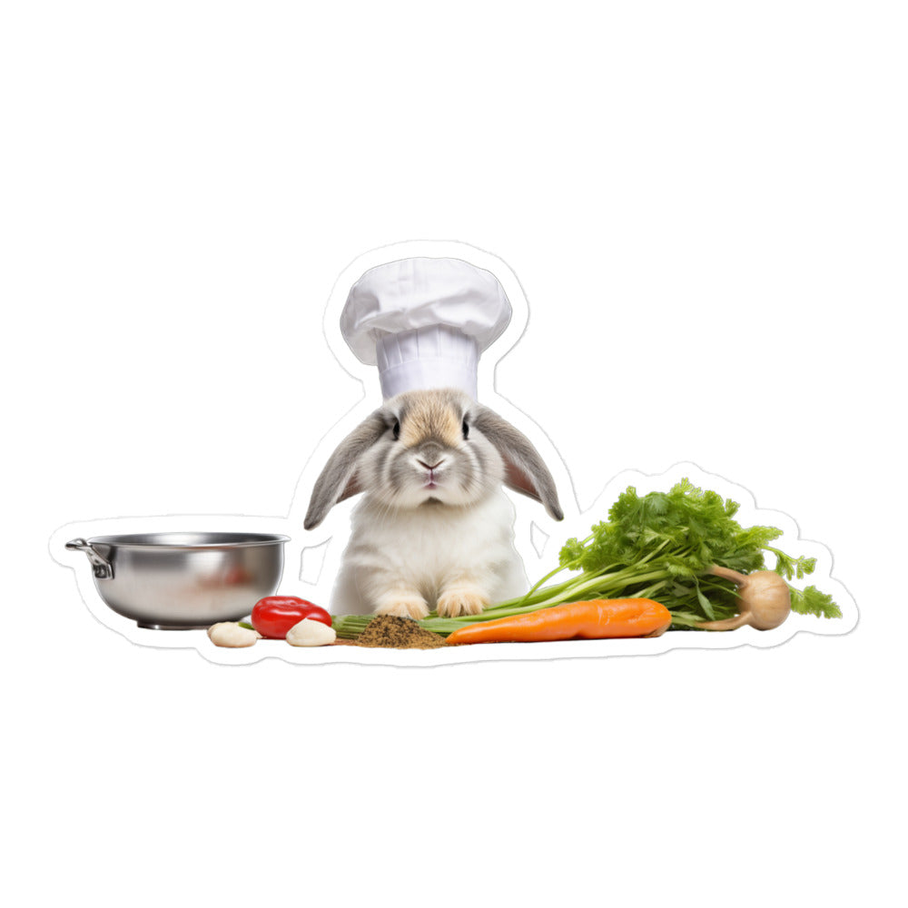 American Fuzzy Lop Chef Bunny Sticker - Stickerfy.ai